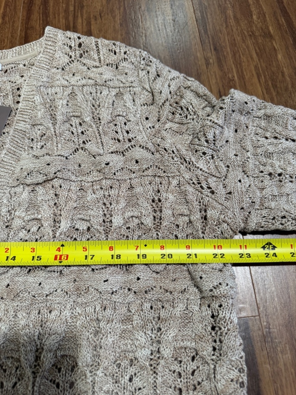 NEW J. Jill Women's Beige Lace Cardigan Size L Cotton Retail NWT $89 - Picture 6 of 15